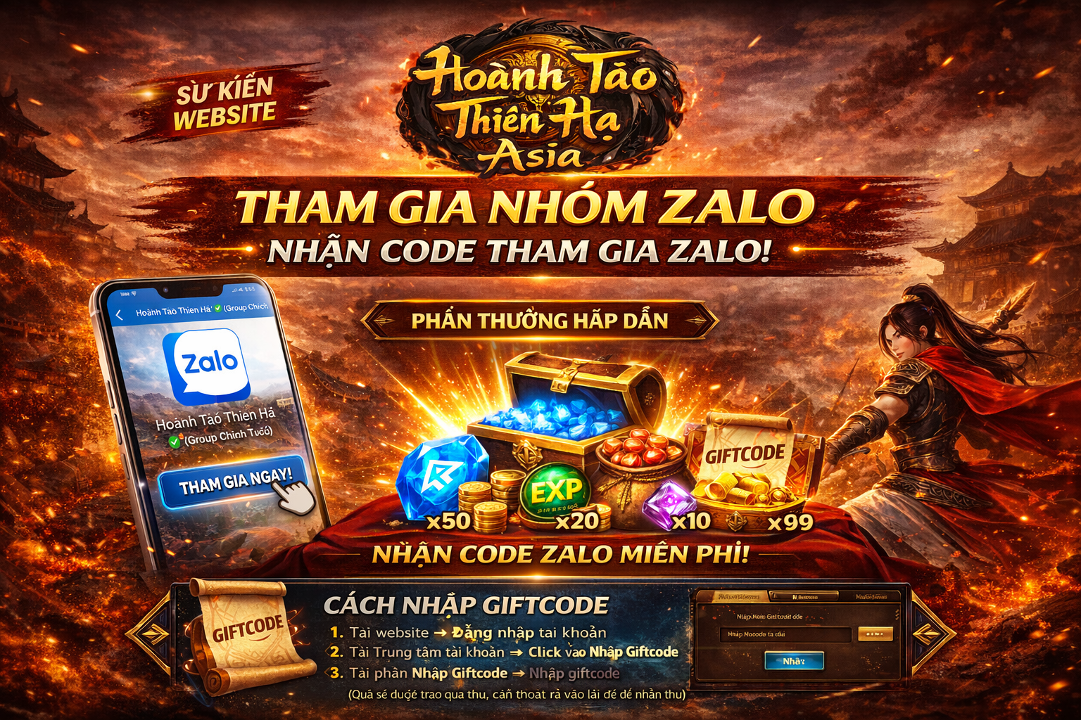 Tham gia nhóm Zalo - Nhận code cộng đồng
